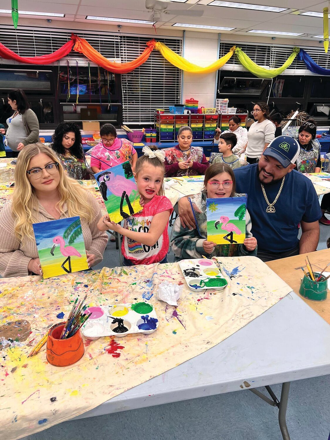 LABELLE -- Country Oaks Elementary School held a family art night to raise money for art programs in the school. [Photo courtesy Country Oaks Elementary School]